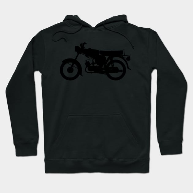 Simson S50 Silhouette (banana tank) Hoodie by GetThatCar